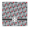 Red & Gray Polka Dots Microfiber Dish Rag - Front/Approval