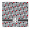 Red & Gray Polka Dots Microfiber Dish Rag (Personalized)