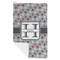 Red & Gray Polka Dots Microfiber Golf Towels - FOLD