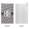 Red & Gray Polka Dots Microfiber Golf Towels - Small - APPROVAL