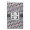 Red & Gray Polka Dots Microfiber Golf Towels - Small - FRONT