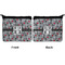 Red & Gray Polka Dots Neoprene Coin Purse - Front & Back (APPROVAL)