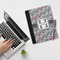 Red & Gray Polka Dots Notebook Padfolio - LIFESTYLE (large)