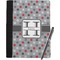 Red & Gray Polka Dots Notebook Padfolio