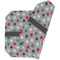 Red & Gray Polka Dots Octagon Placemat - Double Print (folded)