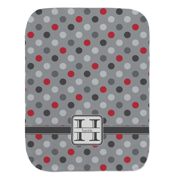 Red & Gray Polka Dots Old Burp Flat