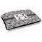 Red & Gray Polka Dots Dog Bed w/ Name and Initial