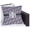 Red & Gray Polka Dots Outdoor Pillow