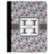 Red & Gray Polka Dots Padfolio Clipboards - Large - FRONT