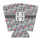 Red & Gray Polka Dots Party Cup Sleeve - with Bottom (Personalized)