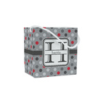 Red & Gray Polka Dots Party Favor Gift Bags - Matte (Personalized)