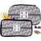 Red & Gray Polka Dots Pencil / School Supplies Bags Small and Medium