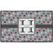 Red & Gray Polka Dots Door Mat - 60"x36" (Personalized)