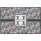 Red & Gray Polka Dots Personalized Door Mat - 36x24 (APPROVAL)
