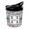 Red & Gray Polka Dots Plastic Ice Bucket (Personalized)