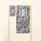 Red & Gray Polka Dots Personalized Towel Set