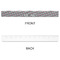 Red & Gray Polka Dots Plastic Ruler - 12" - APPROVAL