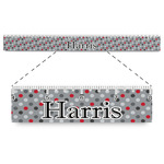 Red & Gray Polka Dots Plastic Ruler - 12" (Personalized)