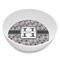 Red & Gray Polka Dots Melamine Bowl - Side and center