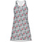 Red & Gray Polka Dots Racerback Dress - Front