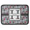 Red & Gray Polka Dots Rectangle Patch