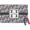 Red & Gray Polka Dots Rectangular Fridge Magnet (Personalized)