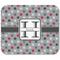 Red & Gray Polka Dots Rectangular Mouse Pad - APPROVAL