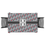 Red & Gray Polka Dots Tablecloth - 58"x58" (Personalized)