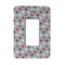 Red & Gray Polka Dots Rocker Light Switch Covers - Single - MAIN