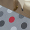 Red & Gray Polka Dots Large Rope Tote - Close Up View