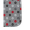 Red & Gray Polka Dots Sanitizer Holder Keychain - Detail