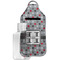 Red & Gray Polka Dots Sanitizer Holder Keychain - Large with Case