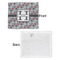 Red & Gray Polka Dots Security Blanket - Front & White Back View