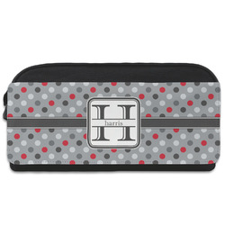 Red & Gray Polka Dots Shoe Bag (Personalized)