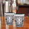 Red & Gray Polka Dots Shot Glass - Two Tone - LIFESTYLE