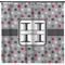 Red & Gray Polka Dots Shower Curtain (Personalized) (Non-Approval)