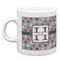 Red & Gray Polka Dots Single Shot Espresso Cup - Single Front