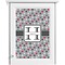 Red & Gray Polka Dots Single White Cabinet Decal
