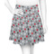 Red & Gray Polka Dots Skater Skirt - Front