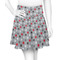 Red & Gray Polka Dots Skater Skirt - X Small