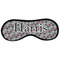 Red & Gray Polka Dots Sleeping Eye Mask - Front Large