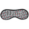 Red & Gray Polka Dots Sleeping Eye Masks - Large (Personalized)