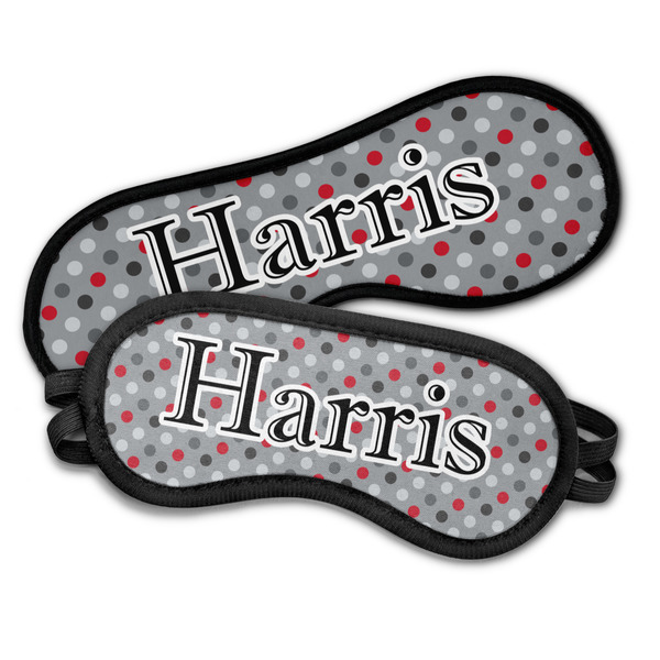 Red & Gray Polka Dots Sleeping Eye Masks - PARENT