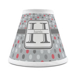 Red & Gray Polka Dots Chandelier Lamp Shade (Personalized)