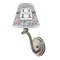 Red & Gray Polka Dots Small Chandelier Lamp - LIFESTYLE (on wall lamp)