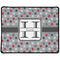 Red & Gray Polka Dots Large Gaming Mouse Pad - 12.5" x 10" (Personalized)