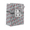 Red & Gray Polka Dots Small Gift Bag - Front/Main