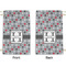 Red & Gray Polka Dots Small Laundry Bag - Front & Back View