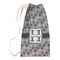 Red & Gray Polka Dots Laundry Bags - Small (Personalized)