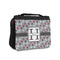 Red & Gray Polka Dots Small Travel Bag - FRONT